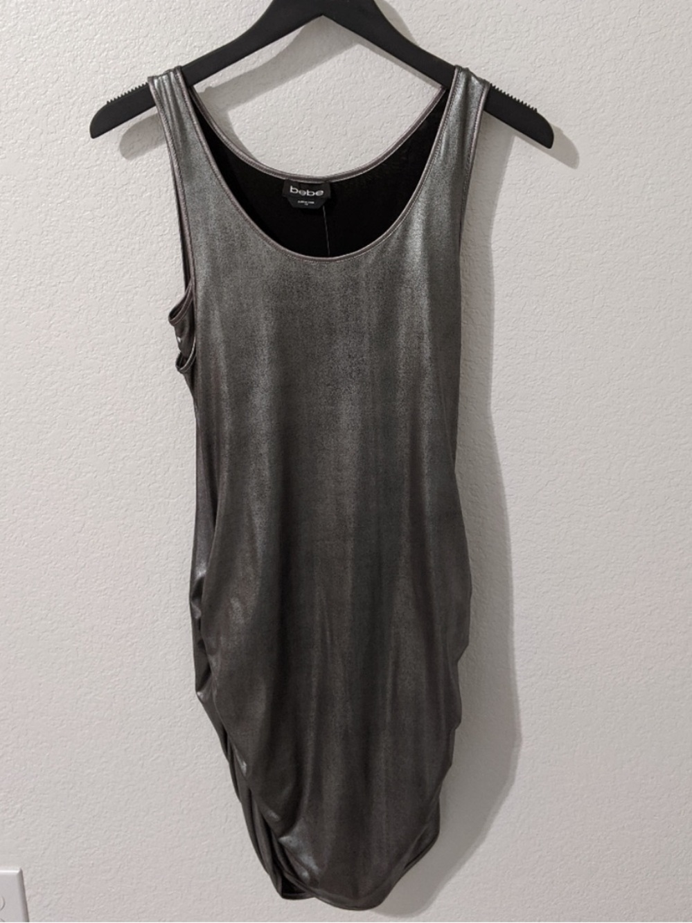 Bebe Savannah Metallic Tank Dress
